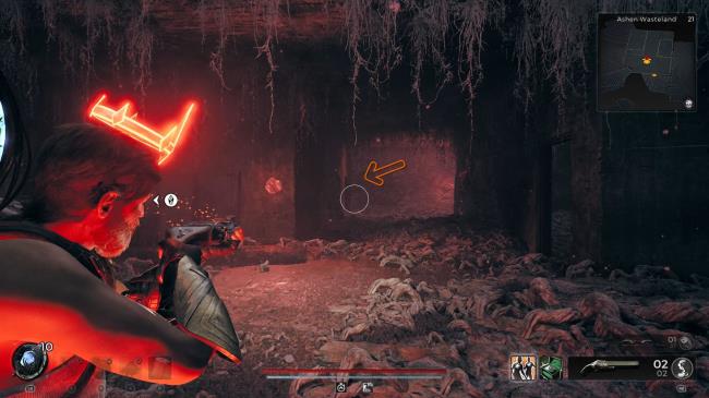 Player showing the route to get the Reso<em></em>nating Heart Relic in Remnant 2