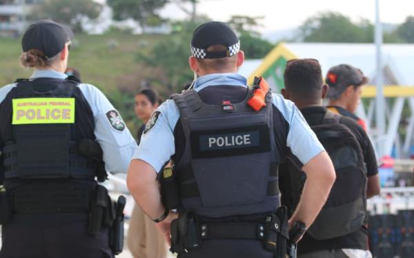 In preparation for the Games’ opening, a noticeably large presence of overseas military and police perso<em></em>nnel has assembled in Honiara. The Australian Federal Police have sent 100 officers, to boost security for the Pacific Games.