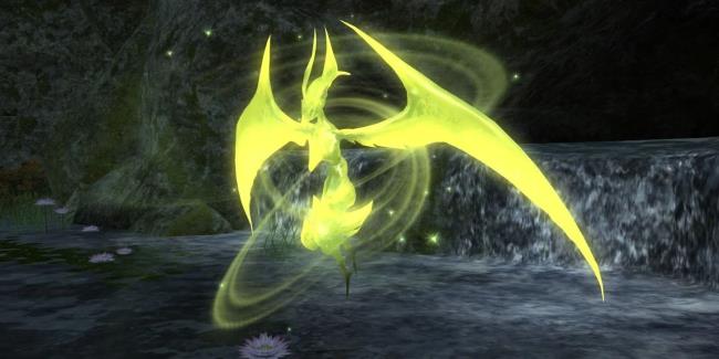 A Summo<em></em>ner calling out Garuda in Final Fantasy 14