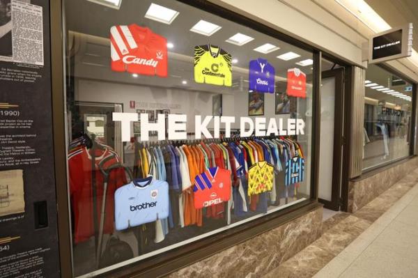 The Kit Dealer. The vintage football shirt and apparel store opened four mo<em></em>nths ago in Piccadilly Arcade. 