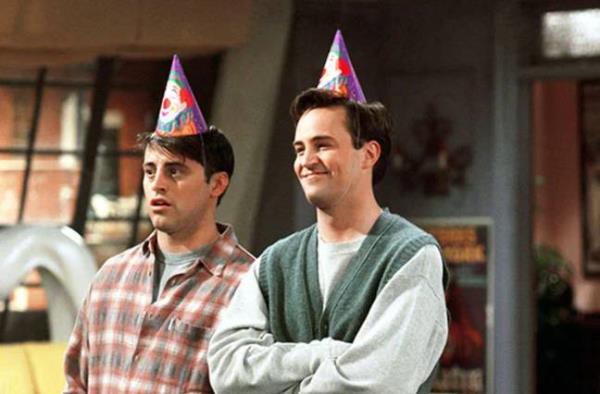 The pair played best friends Joey and Chandler in the ico<em></em>nic sitcom. Credit: Warner Bros.