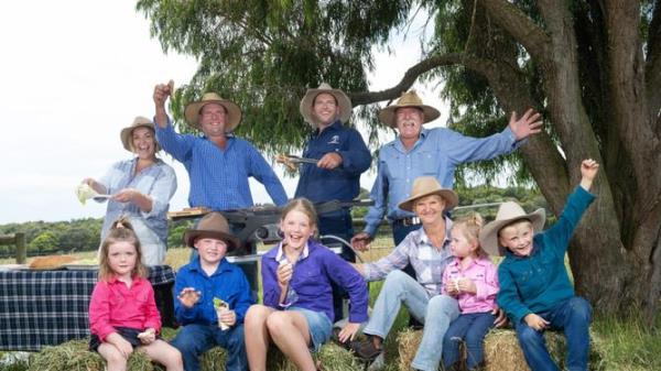 Coles Summer Value. To help ease the cost of living pressures, Coles is starting the new year by lowering the price of more than 300 products, including selling more 100% Australian meat. Lamb suppliers and family at their farm in Tarwin Lower, on Wednesday 3rd Jan, 2024.<em></em>
PICTURE : Nicki Connolly