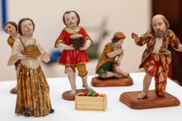 The monastery's collection, which includes newer pieces from the 20th century, also shows people in scenes of daily life under Spanish colo<em></em>nial rule. Photo: AFP 