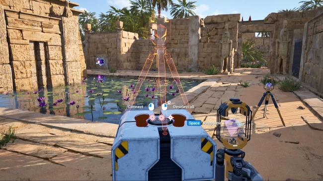 Talos Principle 2 - Two Colors Two Doors Puzzle Placing Co<em></em>nnector on Hexahedron