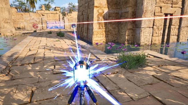 Talos Principle 2 - Two Colors Two Doors Puzzle Co<em></em>nnecting Blue Light Beams