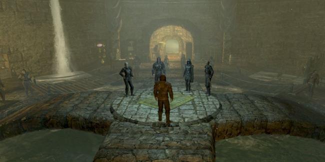 A gathering to crown the new guild master of the Thieves Guild, you