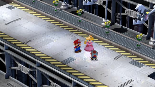 Super Mario RPG Mario a<em></em>bout To Buy Things From Toad